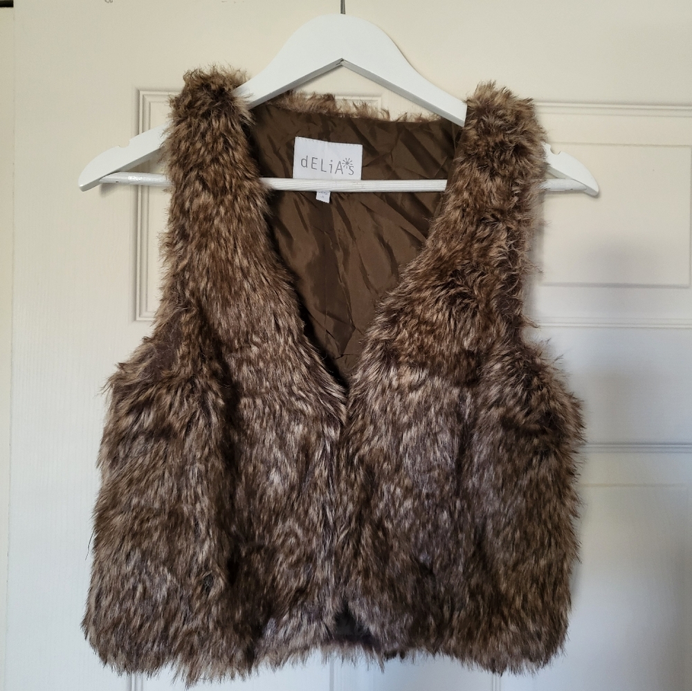 dELiA*S Faux Fur Vest